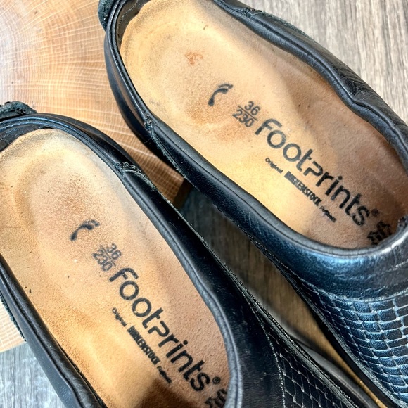 *Birkenstock Footprints | Ashby Woven Leather Mules in Black Size 36/5 N - Picture 8 of 14